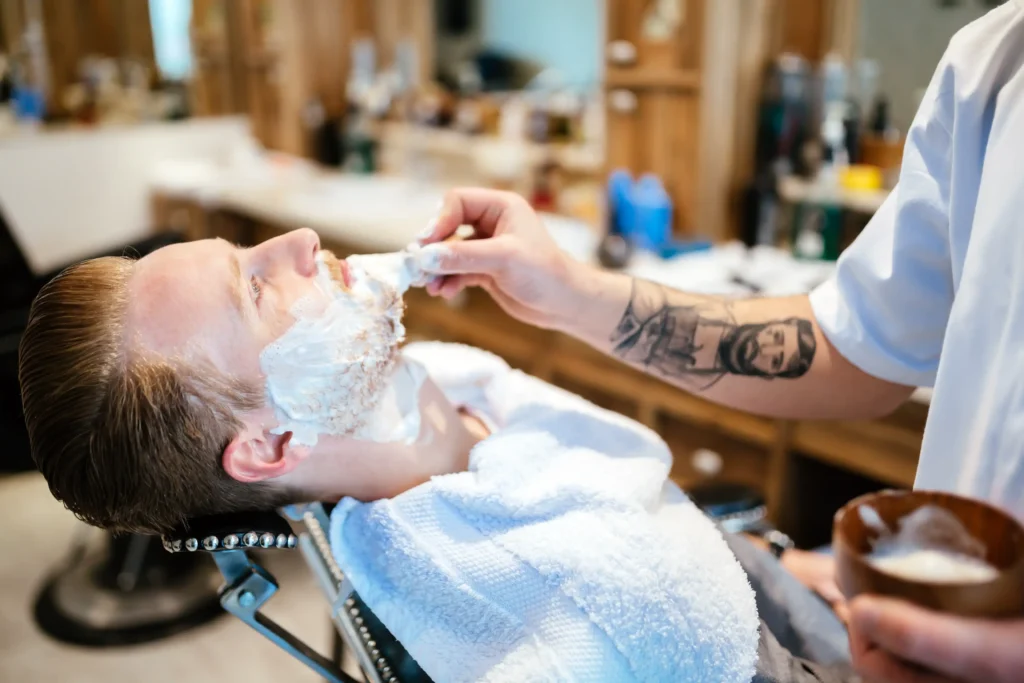 shaving beard